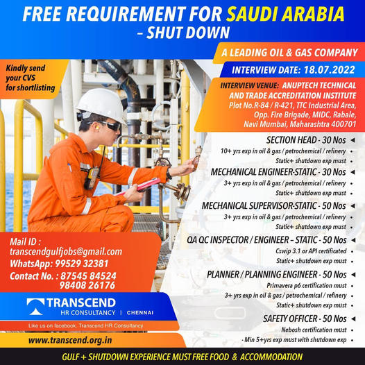 OIL & GAS Company Saudi Arabia Jobs